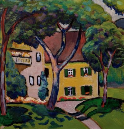 Staudacher House in Tegernsee by August Macke